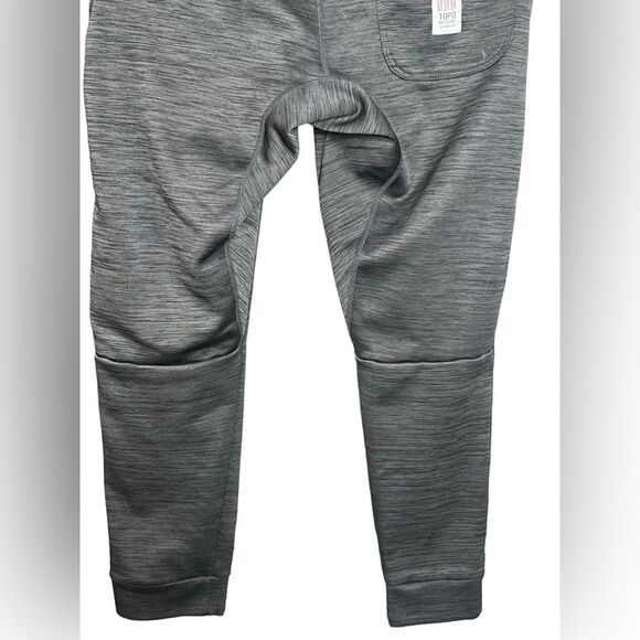 TOPO Designs Mountain Jogger Sweatpants Buckle Waist Fleece Lined Dark Gray Sz M - Picture 6 of 10